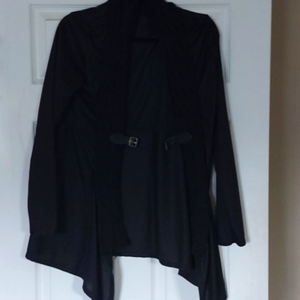Black sweater with buckle